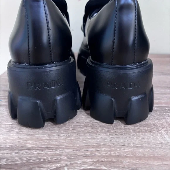 Prada Black Slip-On Loafers - Picture 3 of 3